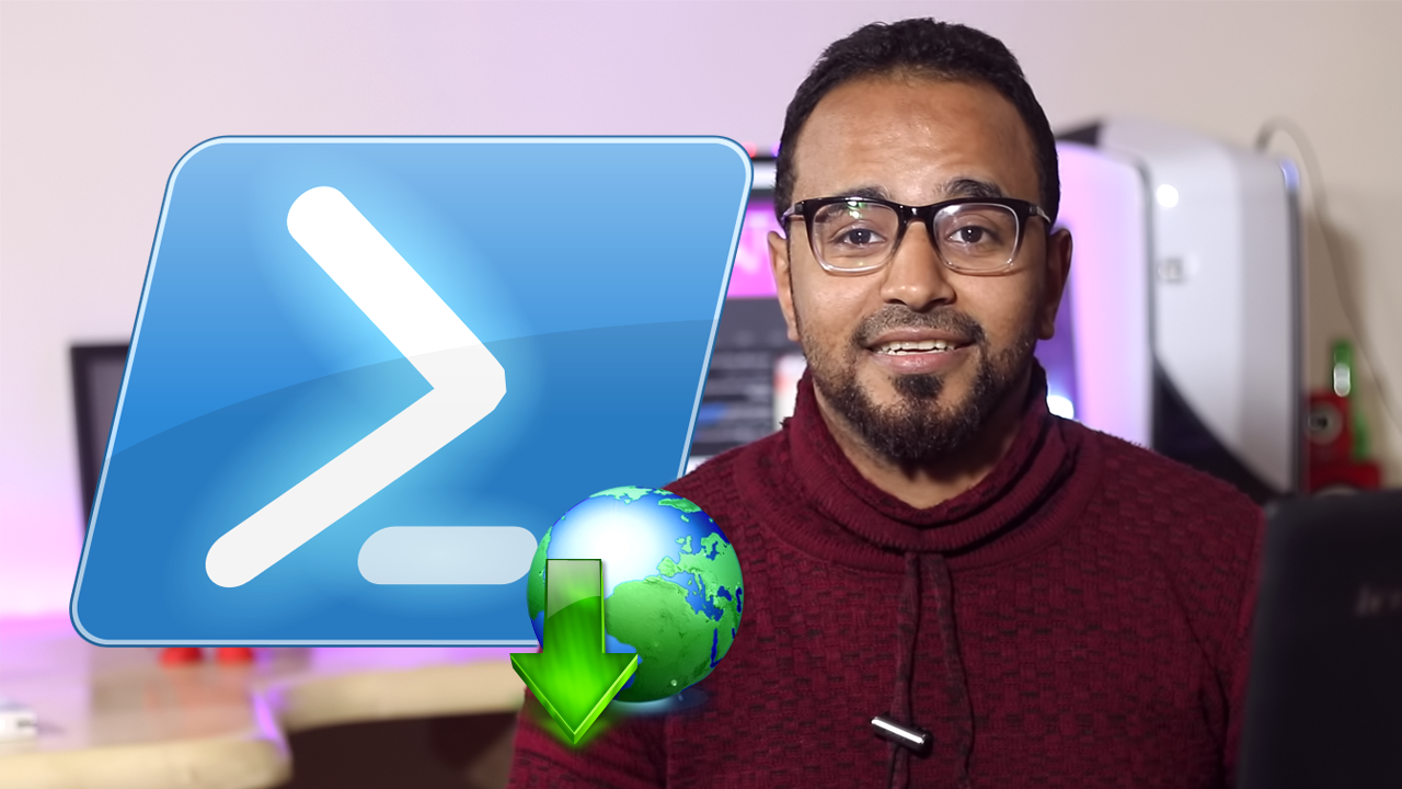 تحميل الملفات من الانترنت باستخدام windows powershell
