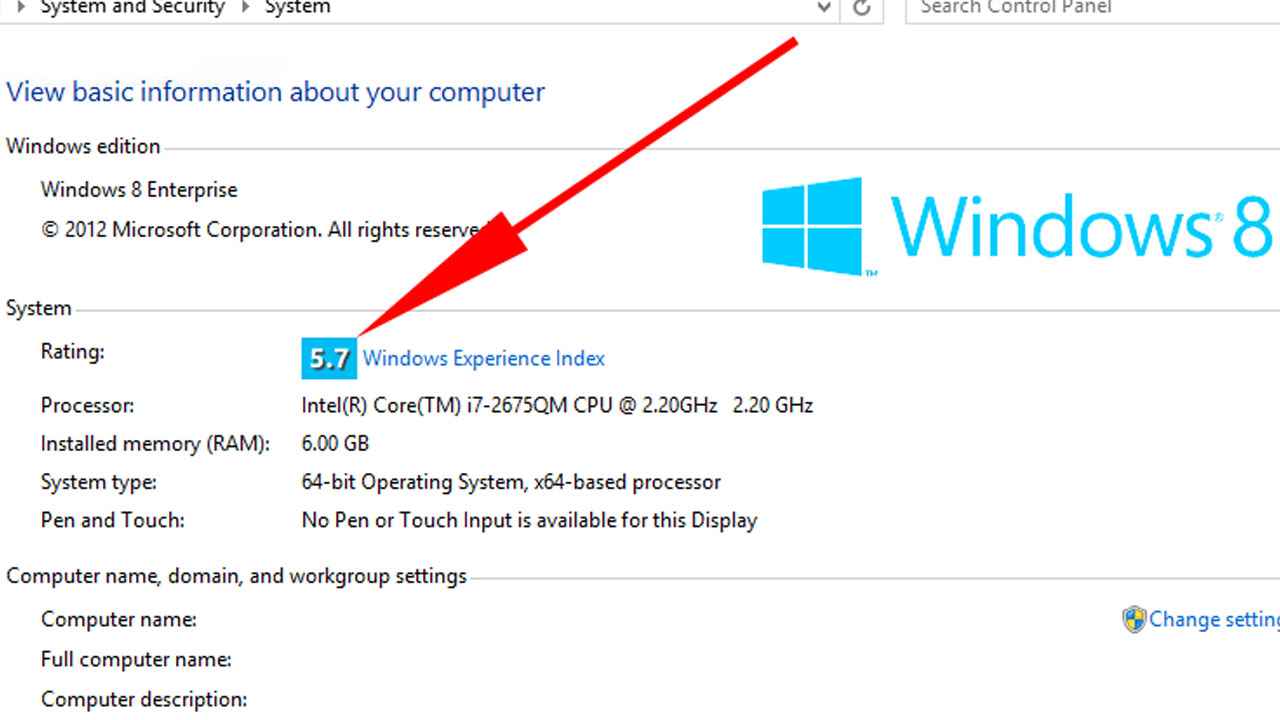 windows rating